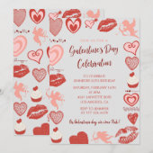 Invitation pour le brunch de la Saint-Valentin ent (Devant / Derrière)