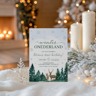 Invitation pour le cerf de Winter ONEderland