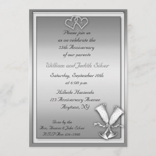 Invitation pour le Champagne du 25ème Anniversaire