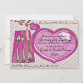 Invitation pour le déjeuner de la Saint-Valentin (Devant)