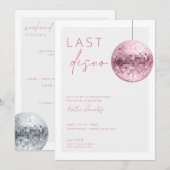 Invitation pour le dernier weekend de jeune fille (Devant / Derrière)