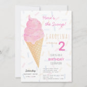Invitation pour le deuxième anniversaire (Devant)