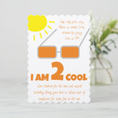 Invitation pour le deuxième anniversaire (Debout devant)