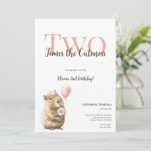 Invitation pour le deuxième anniversaire de Capyba