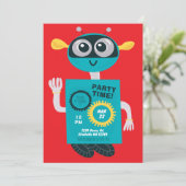 Invitation pour le deuxième anniversaire de garçon (Debout devant)