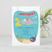 Invitation pour le deuxième anniversaire de Shark  (Debout devant)