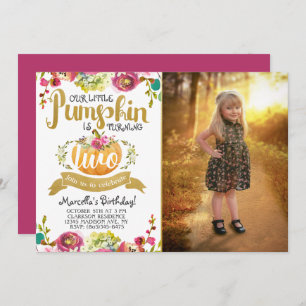 Invitation pour le deuxième anniversaire du petit 