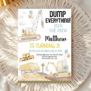 Invitation pour le deuxième anniversaire d'un cami