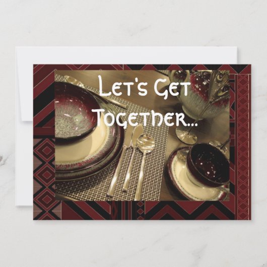 Invitation pour le dîner (Devant)