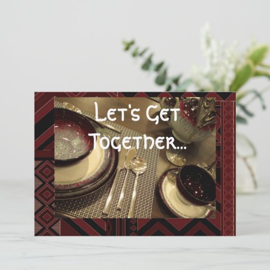 Invitation pour le dîner (Debout devant)