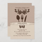 Invitation pour le dîner de M. et Mme Utensils (Devant / Derrière)