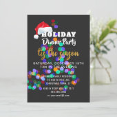 Invitation pour le dîner de Noël Tree Lights (Debout devant)