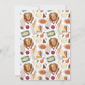 Invitation pour le dîner de Potluck de l'Ami (Dos)