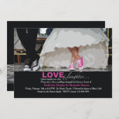 Invitation pour le dîner de répétition de comfy Fe (Devant / Derrière)