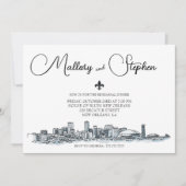 Invitation pour le dîner de répétition Skyline de  (Devant)