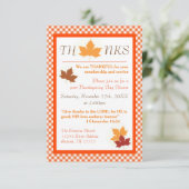 Invitation pour le dîner de Thanksgiving 3x5 - Feu (Debout devant)