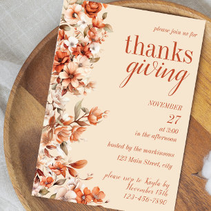 Invitation pour le dîner de Thanksgiving à la Fleu
