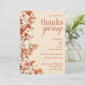 Invitation pour le dîner de Thanksgiving à la Fleu (Debout devant)