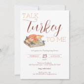 Invitation pour le dîner de Thanksgiving Rustic Ta (Devant)