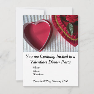 Invitation pour le dîner Valentines
