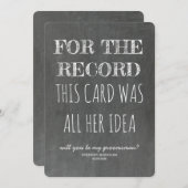 Invitation Pour le dossier Amusant Groomsman Proposition (Devant / Derrière)