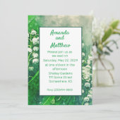Invitation pour le jardin de printemps Muguet (Debout devant)
