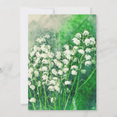 Invitation pour le jardin de printemps Muguet (Dos)