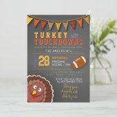 Invitation pour le jour de match de Thanksgiving a (Debout devant)