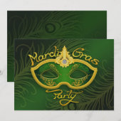 Invitation pour le Mardi Gras (Devant / Derrière)