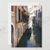 Invitation pour le mariage orienté de Venise (Dos)