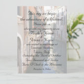 Invitation pour le mariage orienté de Venise (Debout devant)