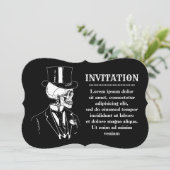 Invitation pour le marié crâne (Debout devant)