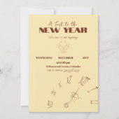 Invitation pour le Nouvel An (Devant)