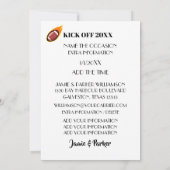 Invitation pour le Nouvel An de football Fiesta Ta (Dos)