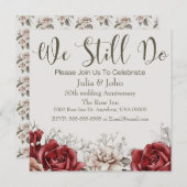 Invitation pour le Nouvel Anniversaire du Mariage  (Devant / Derrière)