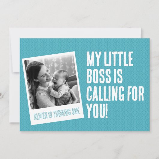 Invitation pour le premier anniversaire (Devant)