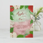Invitation pour le premier anniversaire Apple of M (Debout devant)