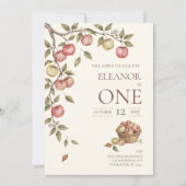 Invitation pour le premier anniversaire Apple Of O (Devant)