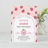 Invitation pour le premier anniversaire au doux fr (Debout devant)