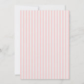 Invitation pour le premier anniversaire au doux fr (Dos)