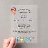 Invitation pour le premier anniversaire aux fruits (In situ (ordinateur de poche))