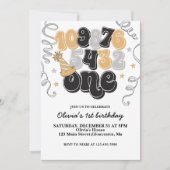 Invitation pour le premier anniversaire avec compt (Devant)