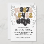 Invitation pour le premier anniversaire avec compt (Devant)