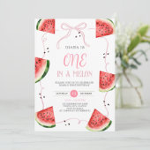 Invitation pour le premier anniversaire avec pastè (Debout devant)