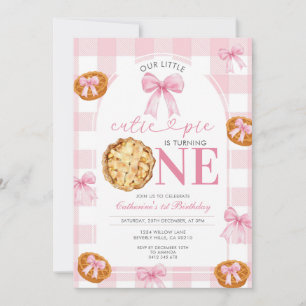Invitation pour le premier anniversaire avec un ru