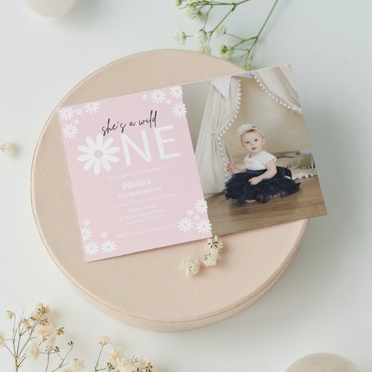 Invitation pour le premier anniversaire bohème Dai