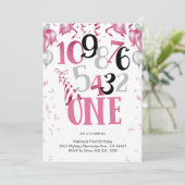 Invitation pour le premier anniversaire : compte à (Debout devant)