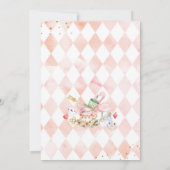 Invitation pour le premier anniversaire d'Alice au (Dos)