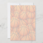 Invitation pour le premier anniversaire de Basketb (Dos)