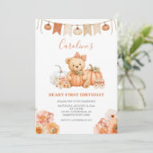 Invitation pour le premier anniversaire de Bear Pu (Debout devant)